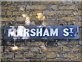 Old sign for Marsham Street