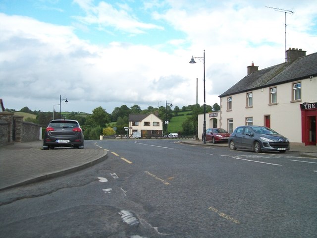 The R183 from the junction at the north-end of the village of Newbliss