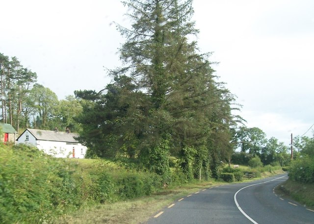 Bend in the R189 at Dernamoyle