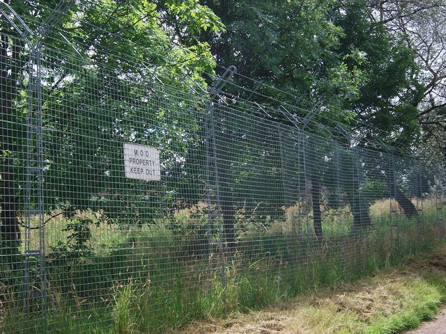 Perimeter fence, Bramcote Barracks