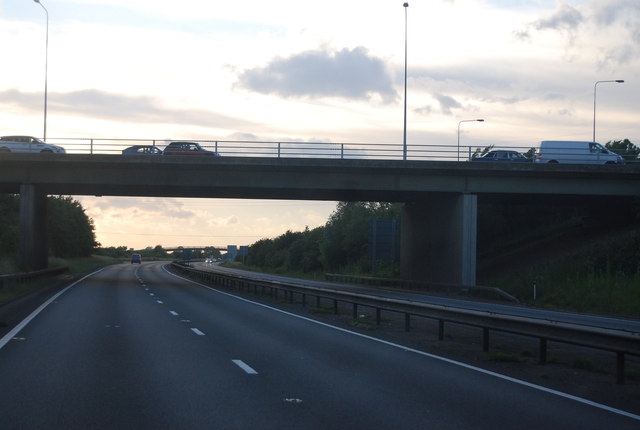 A14, Junction 23 overbridge