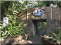 Cycle path entrance to Parc Tondu/Tondu Park