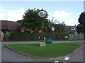 Village green and sign, Swayfield