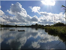 TL3810 : Lake at Rye Meads Nature Reserve by PAUL FARMER
