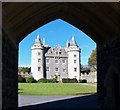 Killyleagh Castle viewed through the gateway