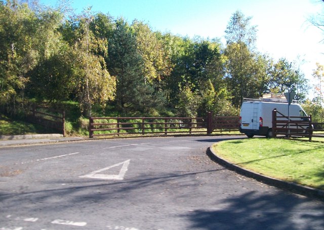 Entrance to Delamont Country Park from the A22