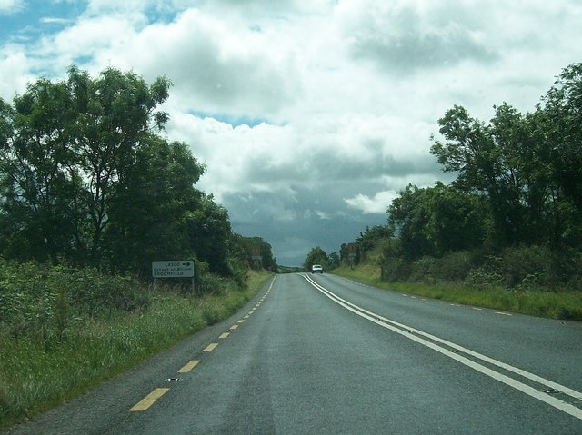 Approaching the turn off for Broomfield on the N53