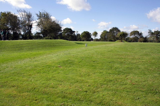 Footpath across Lyme Regis Golf Course