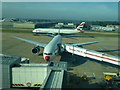 British Airways planes near stand 57