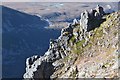 NH9603 : Granite pinnacles, Lurcher's Crag by Jim Barton