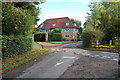 Entrance to Finchden Manor and road junction