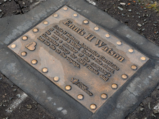 Ennis Watson plaque, Belfast