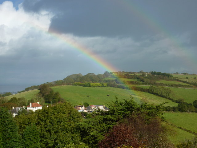 Rainbow over Southdown Hill