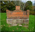 Brick seat on the A287