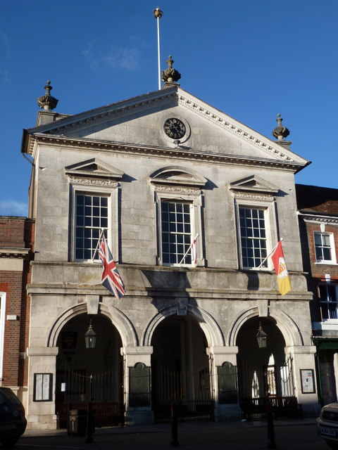 Blandford Forum: Town Hall frontage © Chris Downer cc-by-sa/2.0 ...