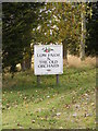TM4182 : Low Farm & the Old Orchard sign by Geographer
