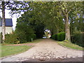 Bridleway & entrance to Brampton Old Hall