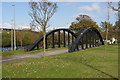 Bridge on Swansea seafront