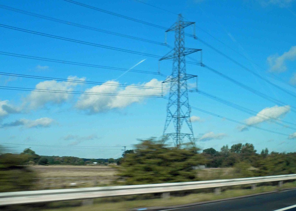 Pylons Alongside The M18 Motorway Near © Steve Fareham Cc By Sa20