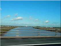SE8307 : Crossing the River Trent on the M180 motorway by Steve  Fareham