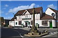 Pub and village cross in Barlborough