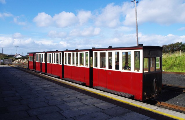 Giant's Causeway & Bushmills Railway - carriages at Giant's Causeway station