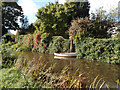 Moored boat on Montgomery Canal