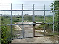 ST3290 : Locked compound near Broad Pill, Caerleon by Jaggery