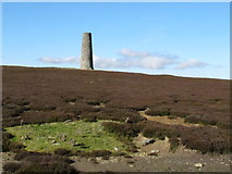 NY8153 : Moorland east of the northern Allendale lead smelting flue chimney by Mike Quinn