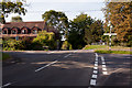 4-way road junction at eastern end of Deane Down Drove