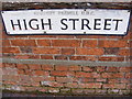 High Street Sign