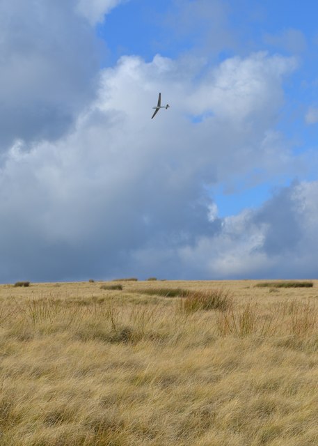 Glider over Abney Moor