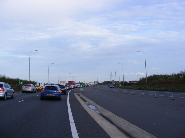 A421 Approaching The Black Cat... © Geographer :: Geograph Britain And ...