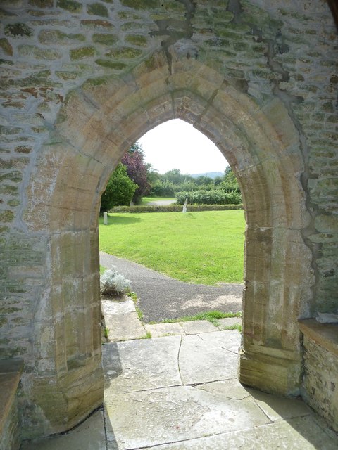 St Mary, Glanvilles Wootton: looking out