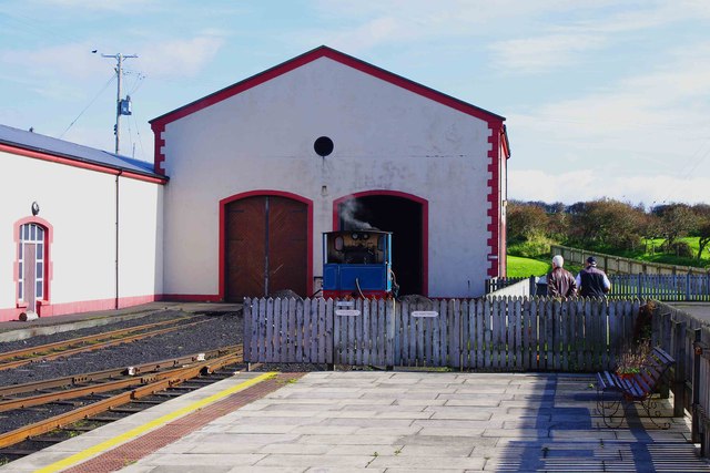 Giant's Causeway & Bushmills Railway -  Engine shed at Giant's Causeway station