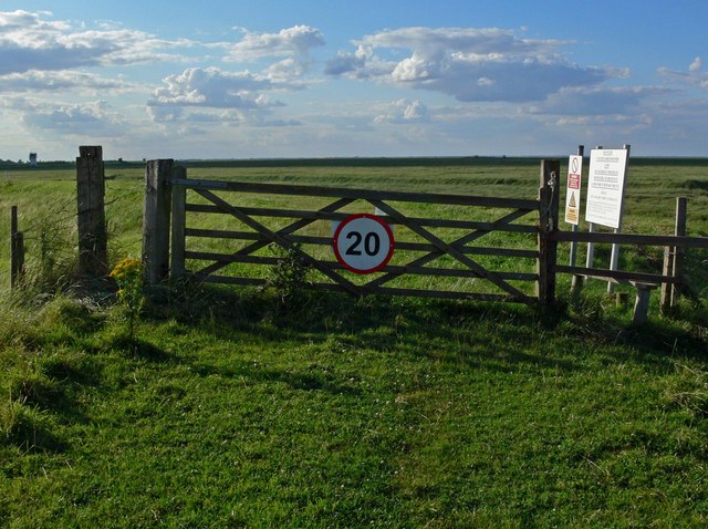 Gate leading to RAF Holbeach bombing range