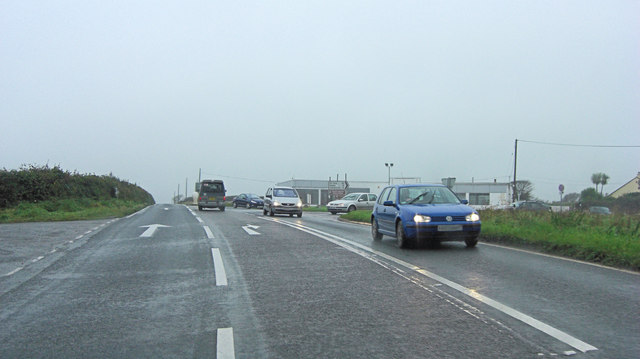 A394 junction with B3302