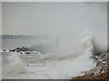 SZ2991 : Milford on Sea: dramatic waves by Chris Downer