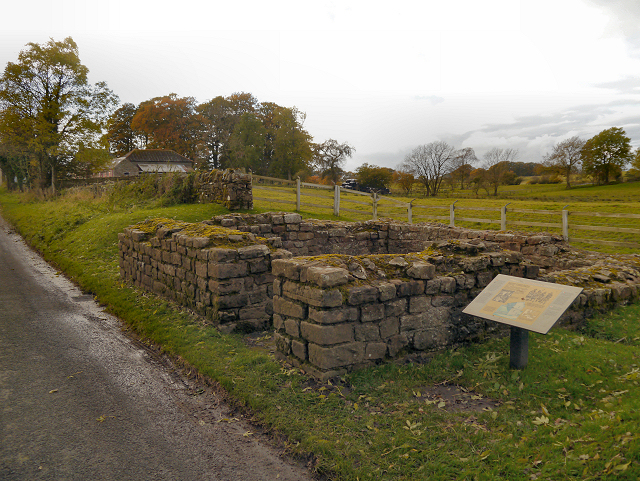 Hadrian's Wall, Turret 51b (Leahill) © David Dixon :: Geograph Britain ...