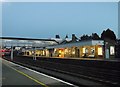 Gravesend Railway Station, Platform 1 at dusk