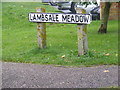 Lambsale Meadow sign