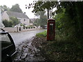 Old style red telephone box