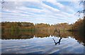 NH4358 : Autumn reflections, on Loch a' Chlarain by Craig Wallace