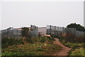 Footbridge over the railway on the Rossington to Rossington footpath