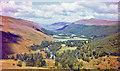 The classic scene down Strath Mor towards Loch Broom and Ullapool from near Auchindrean Bridge, 1957