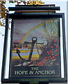 The Hope & Anchor pub sign, Ross-on-Wye