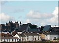 The Catholic chapels in Irish Street, with Killyleagh Castle in the background