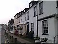 Shops and houses facing the green at Westerham