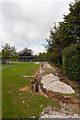 New 11KV cable being buried along the edge of the recreation ground