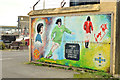 George Best mural, Portavogie harbour